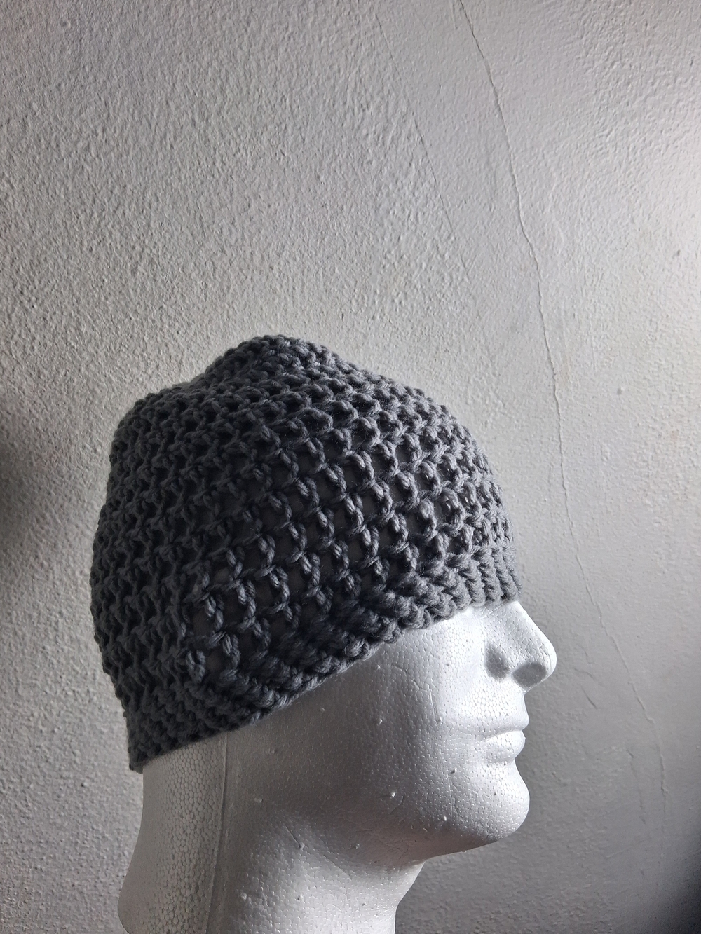 Unisex Gray Knit Beanie - Casual Winter Hat